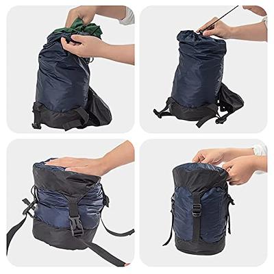 Hikenture Compression Sack for Sleeping Bag, Upgrade Anti-Tear Nylon  Sleeping Bag Stuff Sack, 10L/14L/20L/30L Water-Resistant Compression Bag, Storage  Bag Dark Green 30L