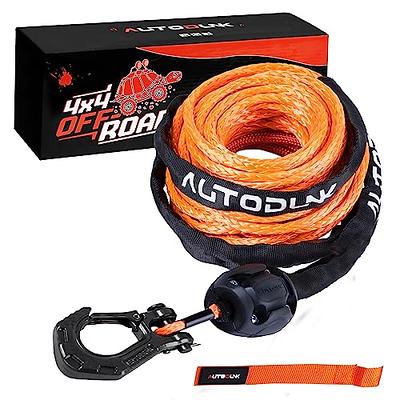 50ft 1/4 inch ATV UTV synthetic winch cable rope line manufacture shop –  TOPTOP OUTDOOR