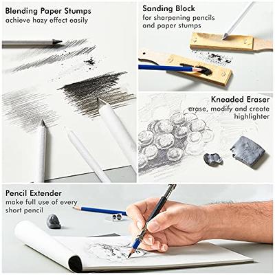 Shuttle Art Drawing Kit and Sketch Pad Bundle, Set of 116 Pack Complete  Drawing Kit +260 Sheets Sketch Pad