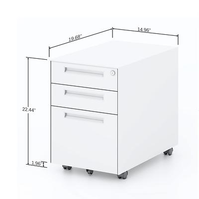 Mobile File Cabinet with Lock and Key