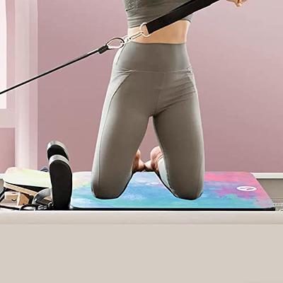 Echome Pilates Reformer Mat Towel with Shoulders, Pilates Reformer Cover  with Great Grip, Easy to Wash Light Weight Portable