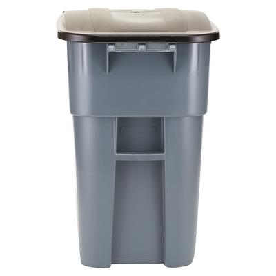 Creative Plastic Concepts Blue Hawk 32-Gallons Black Plastic Trash Can with  Lid Outdoor in the Trash Cans department at