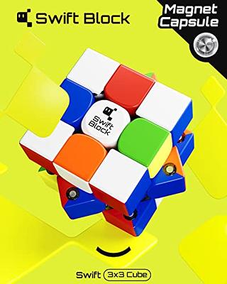 Jurnwey Speed Cube 3x3x3 Stickerless with Cube Tutorial - Turning Speedly  Smoothly Magic Cubes 3x3 Puzzle Game Brain Toy for Kids and Adult