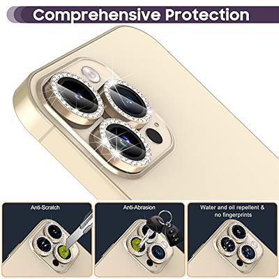 Tensea for iPhone 14 Pro/iPhone 14 Pro Max Camera Lens  Protector Bling, Protection Camera Cover Tempered Glass Screen Protector  Diamond Metal Individual Ring for 14Pro 6.1 / 14 ProMax 6.7 inch