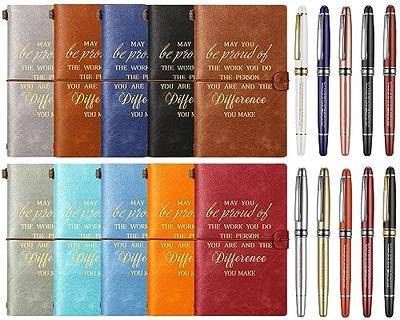 camelcamelcamel - Ctosree 20 Pcs Thank You Gifts Employee Appreciation  Gifts Inspirational Notebooks Leather Travel Journal for Women Men Coworker  Teacher Nurse Volunteer Students Retirement Team Worker, A6 (Vivid)