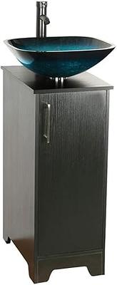 U-Eway 24 Bathroom Vanity Top Modern with 2 Drawers Wood MDF 20