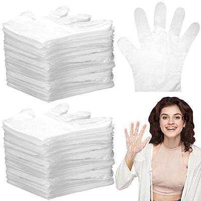 Disposable Food Prep Gloves - 1000-Piece Plastic Food Safe Disposable Gloves,  Food Handling, Transparent, One Size Fits Most 