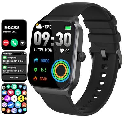 Smartwatch for Men Android iPhone: Smart Watch with Call & Text IP68  Waterproof Fitness Tracker for Sport Running Digital Watches with Heart  Rate