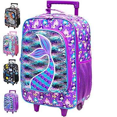 AGSDON Kids Luggage for Girls, Cute Unicorn Rolling Suitcase Wheels for  Children Toddler