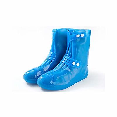 Waterproof Silicone Shoe Covers, Reusable Foldable Not-Slip Rain Shoe  Covers with Zipper,Shoe Protectors Overshoes Rain Galoshes for Kids,Men and