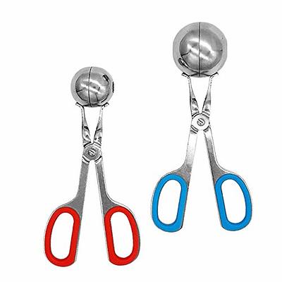 Meatball Maker Tongs 2 PCS Meat Baller Scoop Stainless Steel Cake Pop Scoop  Ball Maker Handles Meatball Tongs