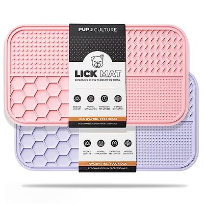 Petbank Lick Mat for Dogs Peanut Butter Licking Mats Slow Feeding Dog Bowl,  Tattoo and Anxiety Reducer for Pet Food, Yogurt, Dog Bath, Dog Grooming