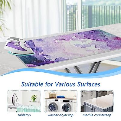 Abstract Watercolor Marble Ironing Mat Pad with Silicone Pad Portable  Travel Ironing Blanket Board Cover Heat Resistant Iron Pad Covers for Table  Clothes Family Dryer Top - Yahoo Shopping