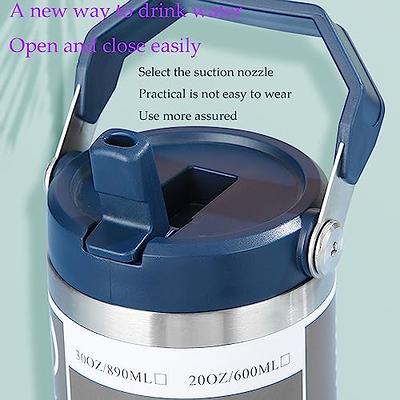 Flip insulating mug 600ml water blue