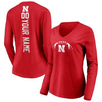 Fanatics Branded Women's Red Washington Nationals Official Logo Long Sleeve V-Neck T-Shirt - Red