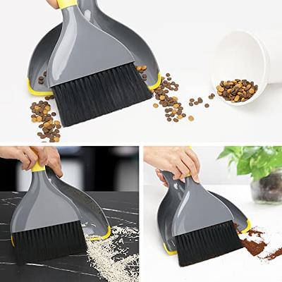 Broom Dustpan Brush Small Dust pan : Mini Broom and Dustpan Set Small Dust  pan and Brush