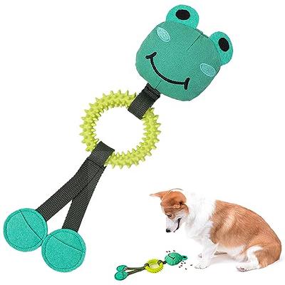 Duuclume Dog Frog Snuffle Toy Durable Squeaky Toy│Tug of War Interactive Toy  for Relive Boredom and Stress│Hide-and-Seek Puzzle Training Slow Feeder  Clean & Grind Teeth Toy for Medium & Small Dogs 