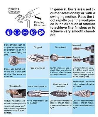  Mars-Rock Carbide Burr Set Compatible with Dremel Milwaukee  1/8 Shank 10PCS w/Wood Base Die Grinder Rotary Tool Rasp Bits Accessories  Attachments Metal Wood Stone Plastic Carving Cutting Grinding : Industrial 