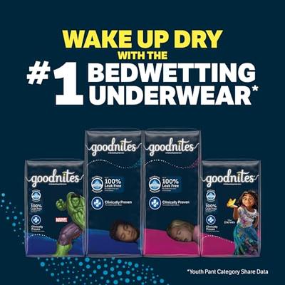 GoodNites Huggies Goodnites Boys Bedwetting Night Time Underwear,  Goodnites, XL (95-140+ lb.), 63 Ct