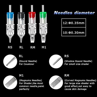 Wormhole 20Pcs #12 Tattoo Cartridge Needles RM Tattoo Pen Needles