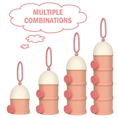 Accmor Baby Formula Dispenser On The Go, 5 Layers Stackable Formula  Dispenser Formula Containers for Travel, Baby Milk Powder Kids Snack  Container, BPA Free, Pink, 3 Pack - Yahoo Shopping