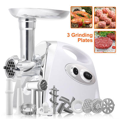 VEVORbrand Electric Meat Grinder 661lbs/hour1100W, Meat Grinder Machine 1.5  HP,Electric Meat Mincer with 2 Grinding Plates, Sausage Kit Set Meat Grinder  Heavy Duty, Home Kitchen & Commercial Use Red 