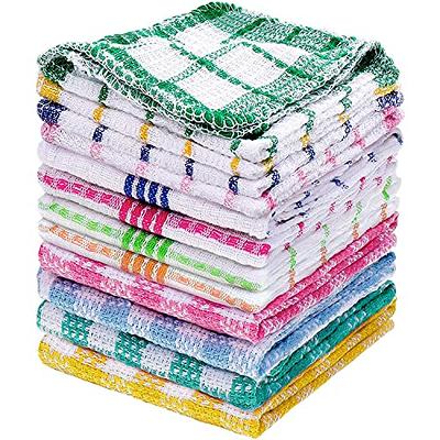 Kitchen Dish Towels, 16 Inch X 25 Inch Bulk Cotton Kitchen Towels, 6 Pack Dish  Cloths For Dish Rags For Drying Dishes Clothes And Dish Towels - Jxlgv