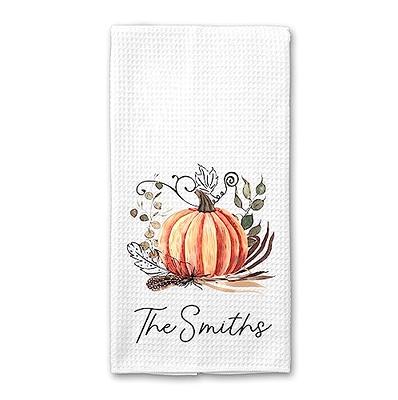 Farmhouse Kitchen Personalized Waffle Weave Kitchen Towel