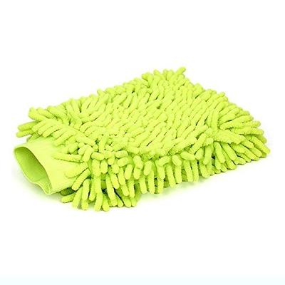  Chemical Guys MIC493 Chenille Premium Scratch-Free Microfiber  Wash Mitt, Lime Green, 9.6 x 2.3 x 7 : Automotive