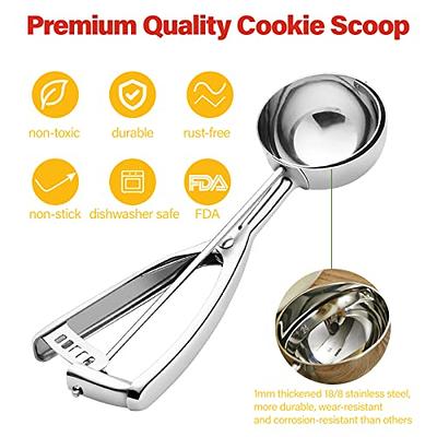 Cookie Scoop 3 Tbsp, Professional Stainless Steel Ice Cream Scoop 50 Mm,  Good S