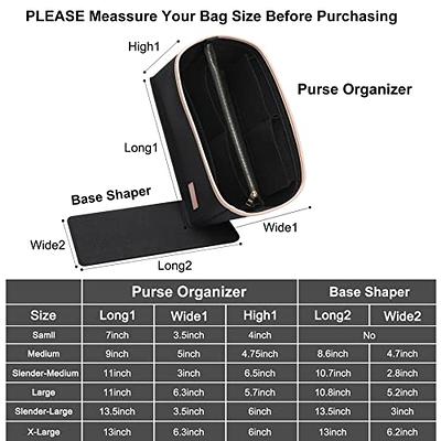Doxo Purse Organizer Insert & Base Shaper 2pc Set, Felt Handbag
