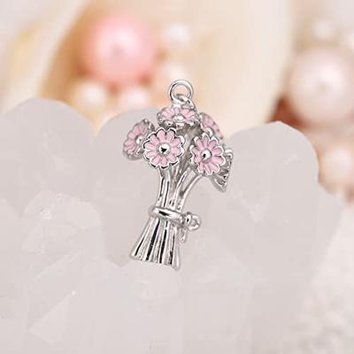 Jovivi 925 Sterling Silver Charm Wedding Bonquet of Flowers Clip On Charms  Pink Enameled Dangling Pendant with Lobster Clasp Charm for Bracelet or  Necklace - Yahoo Shopping