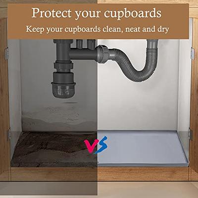 Under Sink Mat, Under Sink Mats For Kitchen Waterproof, Silicone