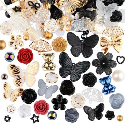 XIFALUFANCY Charms for Jewelry Making,40Pcs 1.1x1cm Small Bee