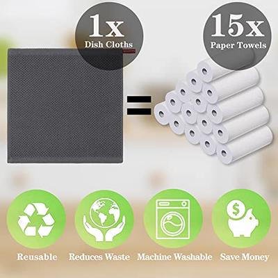 Cenebonxy 100% Cotton Waffle Weave Kitchen Dish Cloths, Soft and Absorbent  Dish Rags, Quick Drying Dish Cloths for Washing Dishes, 12x12 Inches