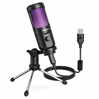 NEEWER USB Gaming Microphone, Plug&Play One Click Mute and Gain, Computer  Condenser Microphone for PC MAC, Upgraded Boom Stand Shock Mount Cool