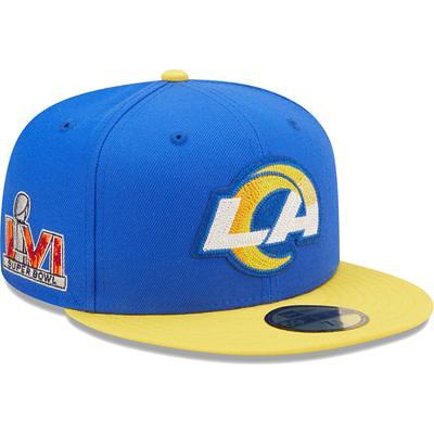 Men's New Era Royal Los Angeles Rams Super Bowl LVI Champions Side Patch  9FIFTY Snapback Adjustable Hat