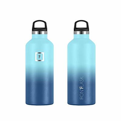Iron Flask Sports Water Bottle, 3 Lids (Straw Lid), Leak Proof