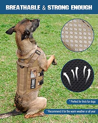 Tactical Dog Harness - PETNANNY Service Dog Vest Mesh Dog Harness