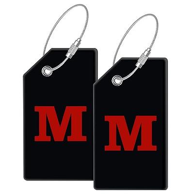 University of Michigan Luggage Tag Wolverines UM U of M Tags Bag (PVC  Luggage Tag - Design A)