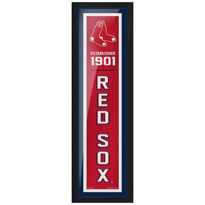 MLB Boston Red Sox - Drip Helmet 20 Wall Poster, 22.375 x 34, Framed