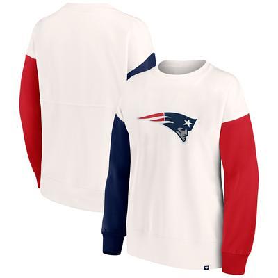 Women's Fanatics Branded Navy New England Patriots Wordmark Logo Racerback  Scoop Neck Tank Top