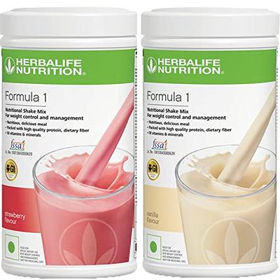 Herbalife Nutrition Formula 1 Nutritional Shake Mix - (Strawberry, Vanilla)  500 Grams Each - Pack of 2 - Herbalife Shake - Herbalife Meal Replacement -  Herbalife Protein Powder - Herbalife Weight Loss - Yahoo Shopping