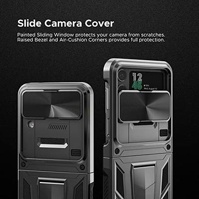 COCOING for Samsung Galaxy Z Flip 3 Case with Hinge Protection Device and  Sliding Camera Protection Cover,Military-Grade Armor Protection Case for