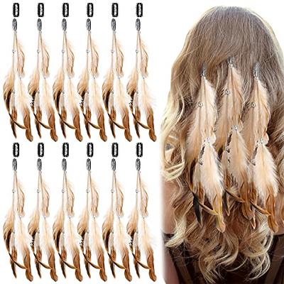 16 Pc DIY Kit Feather Hair Extensions - Premium Grade - Long 11-14 Inch  (28-36cm) Pick Your Pack Boho Collection - Beads Puller Instructions
