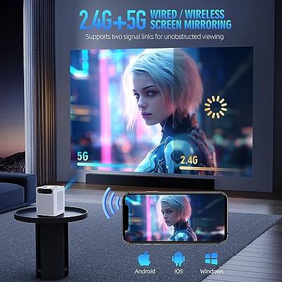 Portable 1080P Projector with WiFi Bluetooth, Smart Home Outdoor Projectors  with Netflix Youtobe,LED Small Video Proyector for Home Theater Games  Sports Laptop Phone Fire Stick – CAIWEISHOP