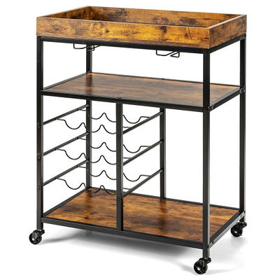 Extension 3-Tier Metal Pull Out Kitchen Cabinet Organizer Freely