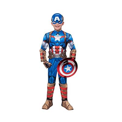 Marvel The Avengers Captain America Zentai Jumpsuit Cosplay Costume