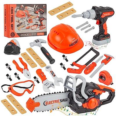 Kids Tool Set with Electric Toy Drill for Kids, Toddler Tool Set with Toy Tool Box & Tool Belt 48/49/51pcs, Size: 48pcs