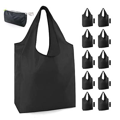 6 Pack Reusable Shopping Grocery Bags Foldable, Washable Grocery Tote